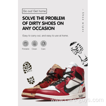 Shoe Quick Wipes Portable Sneaker Cleaner Wipes